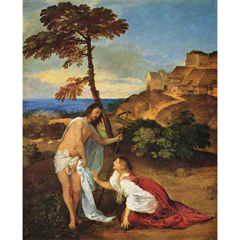 Тициан Вечеллио. Noli me tangere (Не прикасайся ко мне). Ок. 1512 г.