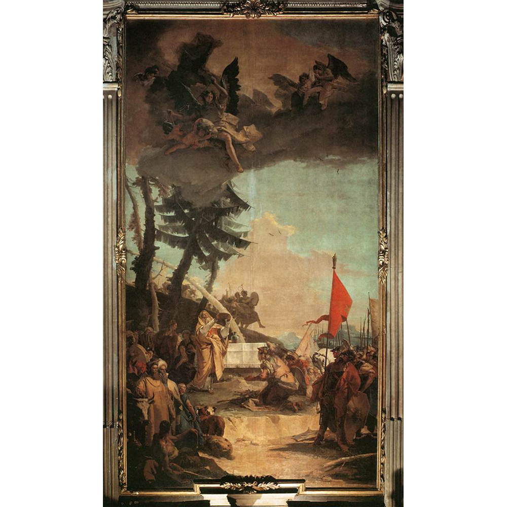 Жертвоприношение Мельхиседека. 1740-42 гг. Х.м. 1000 x 525 cm. (Parrocchiale, Verolanuova)