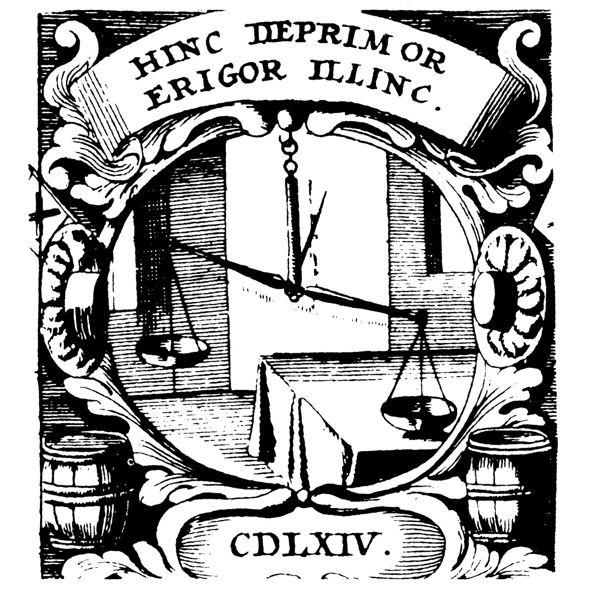 «Здесь пригнетается — там поднимается». Й. Босхиус, «Символография», 1702 г.